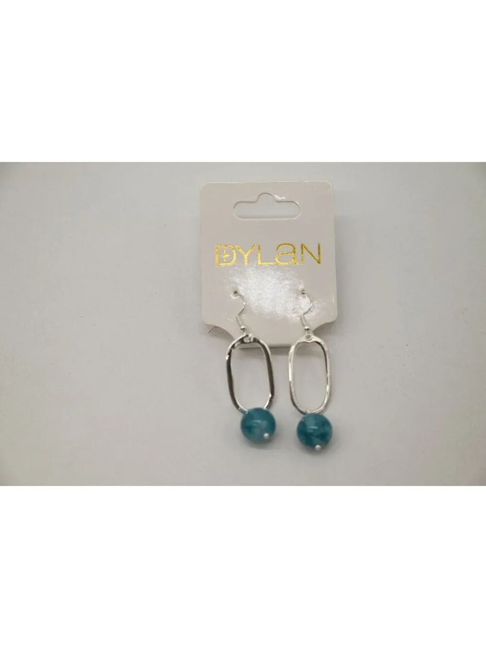 NWT Dylan Jewelry Mila Earrings Blue Sky Silver Tone Dangle Drop Statement